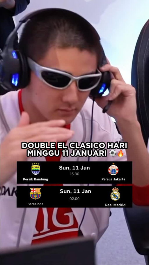 EL CLASICO IS BACK!!! 😱🔥

#realmadrid #barcelona #persib #persija