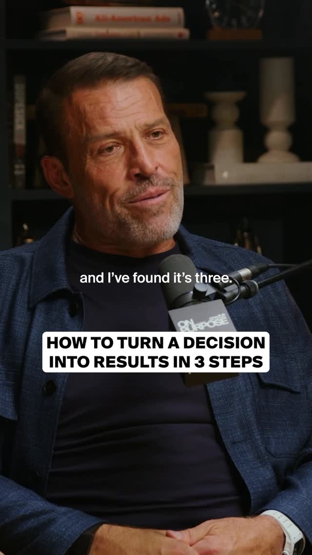 Action is the line between deciding and hoping. Cross it or nothing changes.

If you want results, never leave the site of a goal without taking a step toward it. ⚡️

👉  If you want to dive deeper into this, comment “YES” and I’ll send you details on a free event I’m hosting later this month.

🎙️ Watch or listen to our full conversation on @jayshettypodcast by searching “Jay Shetty Tony Robbins” on your favorite platform.