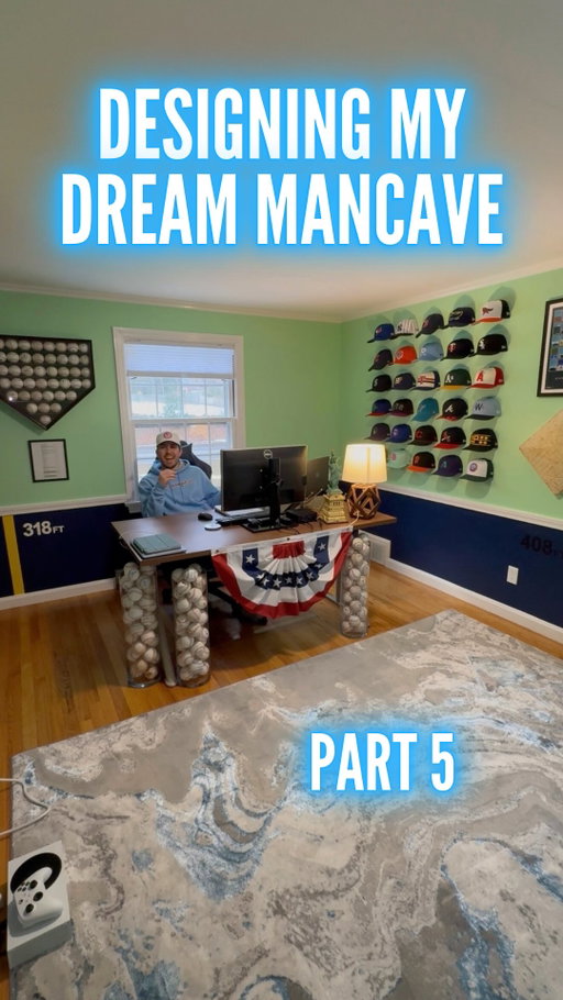 This is Part 5 of designing my dream sports themed mancave office space in my new house! 

The decorating rolls on with some of my favorite collections I own! There is still so much work to be done, so let me know if you have any suggestions for what I should display!

#sports #mancave #diy #baseball #nflfootball