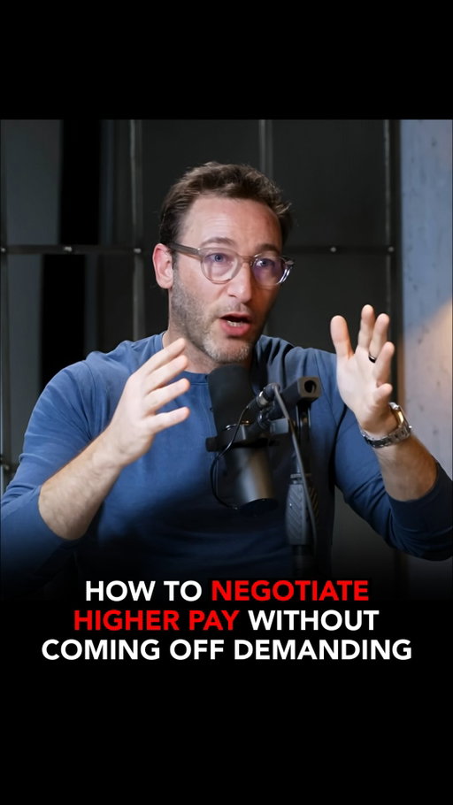 Most people negotiate pay the wrong way.
They walk in with comparisons, pressure, or ultimatums.

The smarter move isn’t to demand more money, it’s to frame the conversation around growth.

Instead of asking for a raise, ask how to grow into one.
Show that higher pay comes with higher value, clearer impact, and long-term alignment.

When both sides see the upside, compensation stops being a confrontation
and becomes a progression.

Speaker: @simonsinek 
Podcast: @thediaryofaceopodcast 

Follow @biz.insider for more applicable business tips.