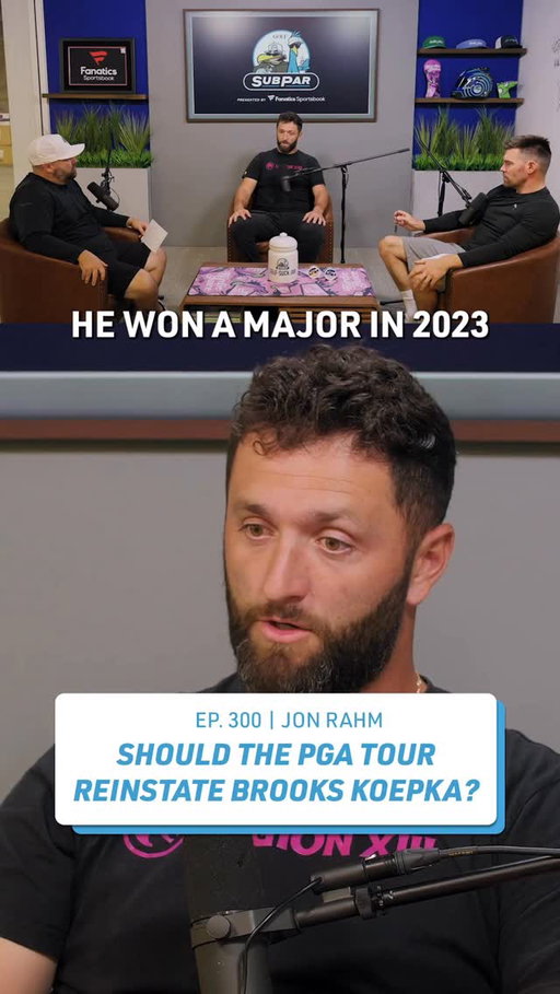 Should the PGA Tour reinstate Brooks Koepka? 🤔 @jonrahm weighs in with @coltknost and @thesleezyman.