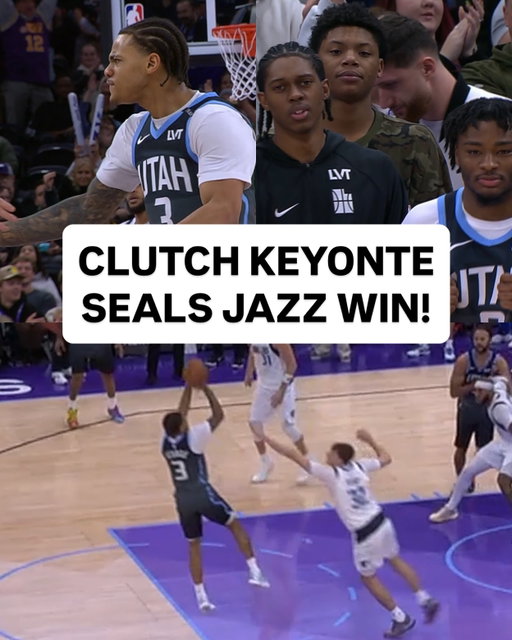 @keyonte1george’s smooth move seals the @utahjazz home W!