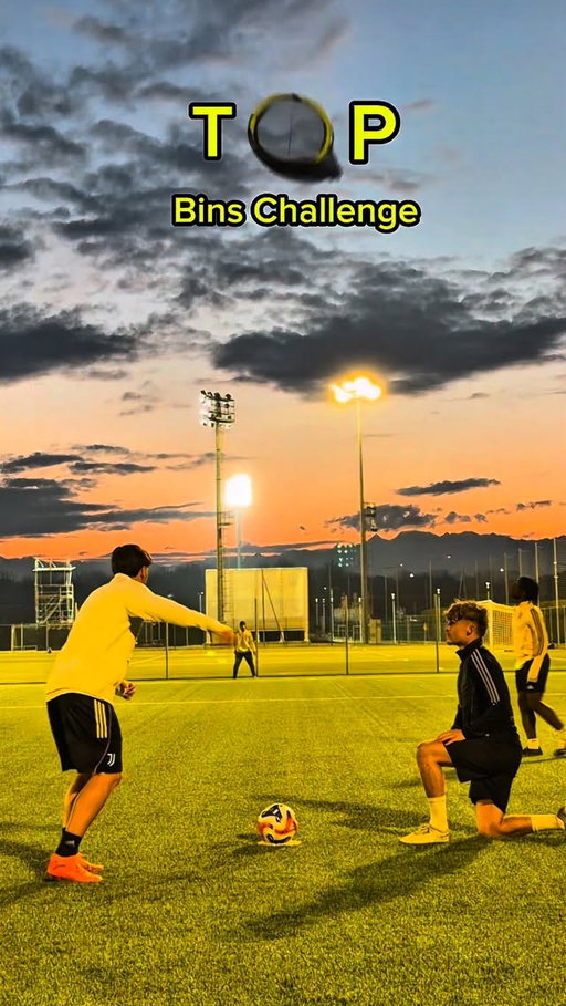 Juve U20 @paoloceppii and @stefanomerola_ take on the TOP BINS Challenge with @wizzywoow @mkfray @louisbmatthews ! ⭕️🎯