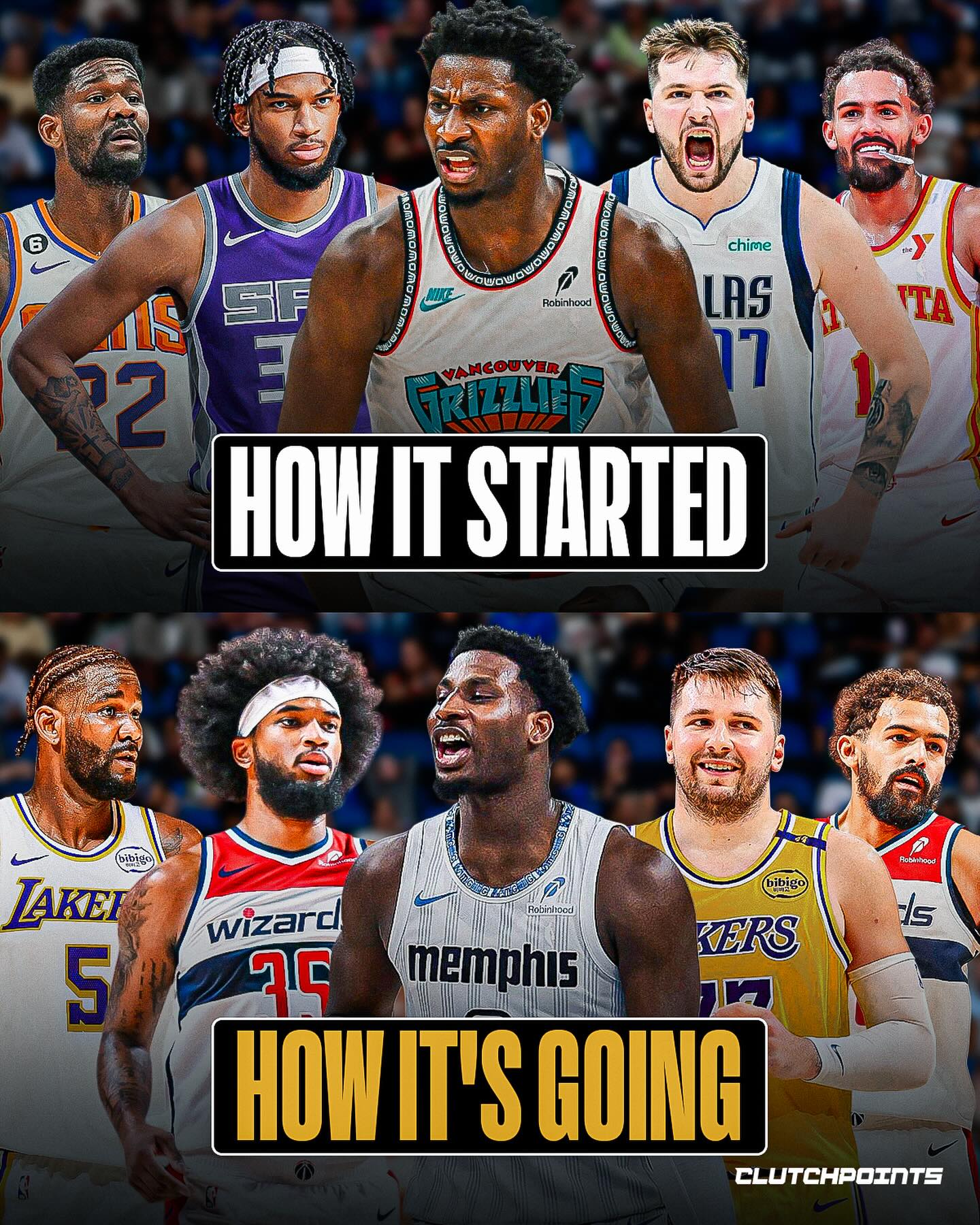 Trae Young in Washington.

Just like that, the face of the Hawks era is gone, and the 2018 NBA Draft feels like ancient history.

Deandre Ayton already lived three lives: Suns to Blazers to Lakers.

Marvin Bagley III? Already on team No. 4, a reminder of how fast the league moves when timelines don’t match expectations.

And then the stunner.

Luka Doncic—yes, that Luka—dealt by the Mavs to Lakers in what’s arguably the most shocking trade in NBA history.

Out of the top five picks in 2018, only Jaren Jackson Jr. is still standing where it all began.

In fact, JJJ and Miles Bridges are the only first-rounders from that class still with their original teams.

Player movement is normal.

But 2018 was different with two true franchise players being moved before they hit 28 years old.

The league doesn’t wait.

Not even for destiny.