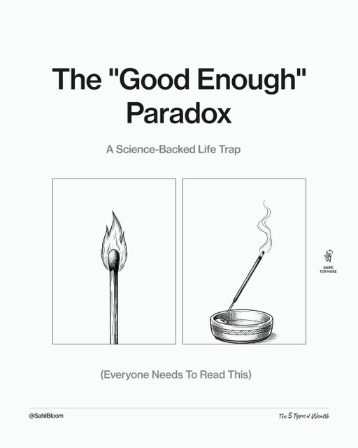 This is a science-backed life trap you need to avoid…

The worst thing in the world isn’t being on a bad path. The worst thing in the world is being on a good path that isn’t yours.

The bad path screams for change. The good path that isn’t yours sits in silence.

The Region-Beta Paradox reminds us of the dangers of good enough.

It takes courage to escape the trap. You have to force action. You have to choose uncertainty over comfort. You have to make the cost of inaction feel higher than the cost of action.

And here’s an important truth to remember:

Courage isn’t courageous because it works out. Courage is courageous because you act without knowing that it will.

I wrote about this paradox in my free newsletter that’s read by 800,000+ people around the world.

Comment NEWS for the link to join for free!

#growth #mindset #change #relationships