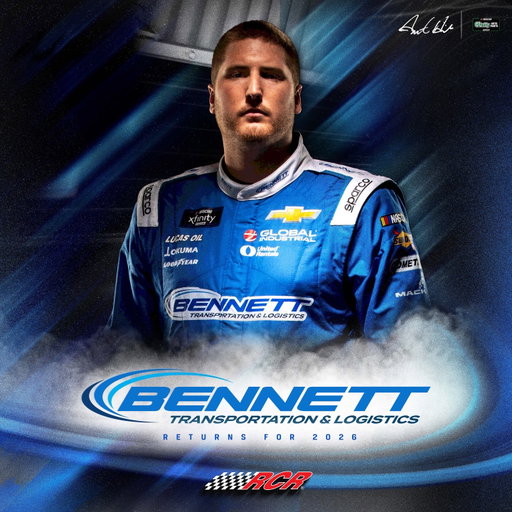 NEWS: Austin Hill Returns to RCR to Pilot No. 21 Bennett Transportation & Logistics Chevrolet in the NASCAR O’Reilly Auto Parts Series in 2026

For more information, please visit rcrracing.com