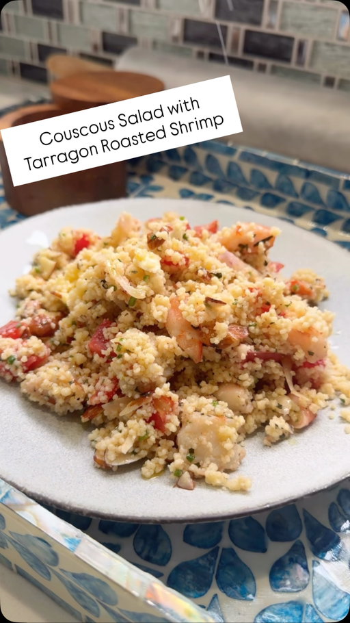 Shrimp + couscous + tarragon = love at first bite. 😍 This salad is light, colorful, and comes together in no time — bonus points for leftovers that are just as good the next day.

Not a fan of shrimp? It’s also fantastic with shredded rotisserie chicken. A forever favorite from the archives!

✨Comment recipe and I’ll send it straight to your inbox✨

https://www.wellseasonedstudio.com/couscous-salad/

#mealprep #shrimp #couscous #easyrecipe #healthylunch