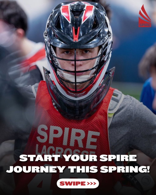 The next chapter of your lacrosse journey starts this spring.

SPIRE Lacrosse enrollment is now open at the link in our bio! 🔥