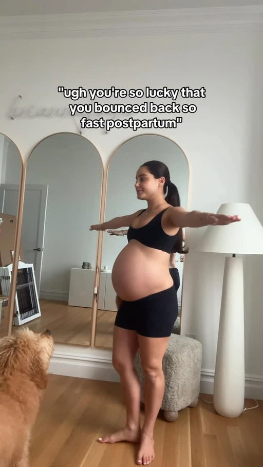 a gentle reminder that “bouncing back” isn’t instant. it took me a year postpartum to feel strong & confident. 
slow progress is still progress and it’s enough. 🤍