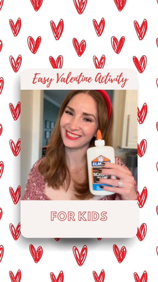 ❤️ Follow for more EASY Valentine’s Day Ideas! 

These easy DIY Valentine window clings were so fun and easy to make. My kids had a blast!

Mix together:
•3 tbsp school glue
•1/4 tsp dish soap
•a few drops of pink, red, purple, or leave it uncolored for white

Use a cookie cutter to paint hearts onto a clear ziplock bag or a sheet protector, then let dry. Hope y’all enjoy!

#thingstodowithkids #ValentinesDay #kidactivities #mom #momhack