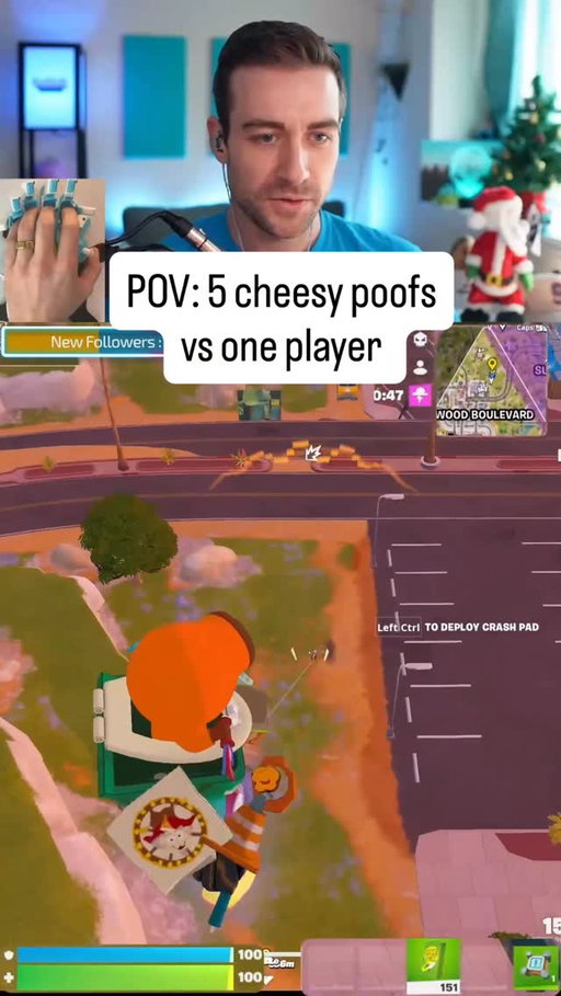 Cheesy poofs are all you need 😂 

#fortnite #fortniteclips #fortnitedaily #fortniteupdate