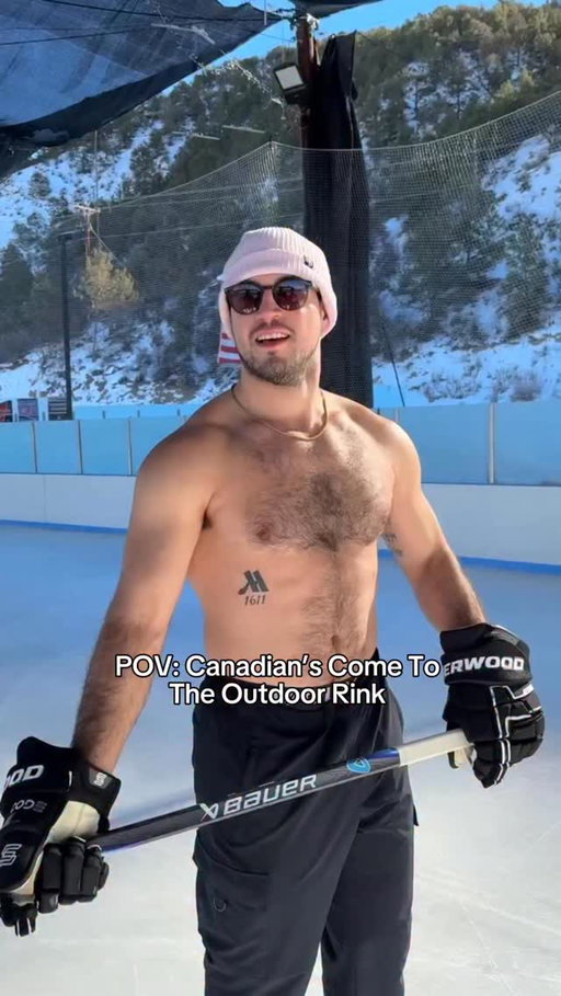 Some days being on the ice feels like to us Canadians it could also make it a beach day!