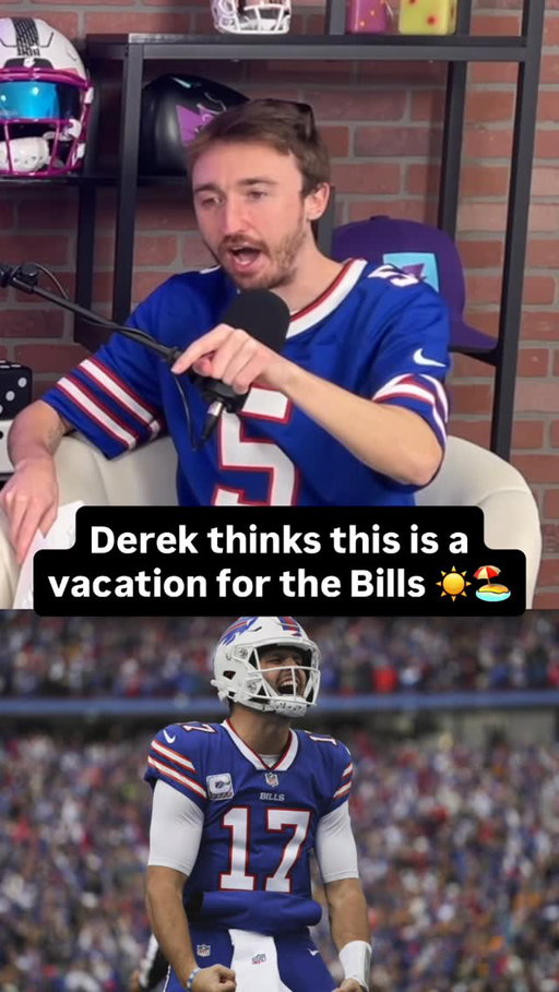 Derek LOVES the Bills this week 😅 @derekandjojoshow