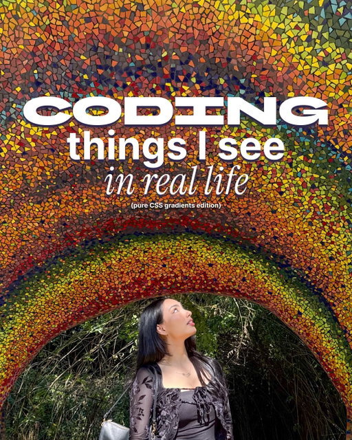 things I see that inspire me to code 🎨 coding irl stuff using only CSS gradients 🪩  #programming #coding #dev