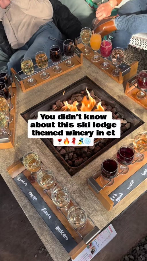 You didn’t know Connecticut had a winery that turns into a ski lodge ⛷️🍷

@aquilasnestvineyards in Sandy Hook, CT goes full winter fantasy — think Swiss Alps meets Moroccan lounge ✨🔥

Fire pits, mulled wine, cozy seating, live music… it’s giving main-character winter energy.

❄️ Winter ski-lodge–style pergola (limited season!)
🔥 Fire pits + plush boho seating
🍷 Flights with chocolates & dessert pairings
☕️ MUST-try mulled wine (oaky, chocolatey goodness)
🎶 Live music + rotating food trucks
🧙‍♂️ Igloos you can rent (yes, even a Harry Potter one)
💰 $60 reservation / 2 hours
→ Perfect for groups (≈ $10 per person for 6!)
📍 Sandy Hook, Connecticut
⭐️ 1,000+ glowing Google reviews

Save this for winter plans & tag your cozy-wine crew✨

#aquilasnestvineyards #connecticutwine #thingstodoinct #skilodge #cozyvibes
