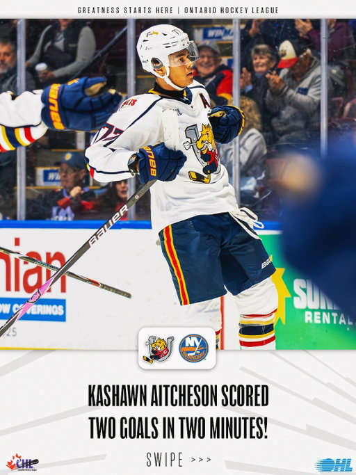 GOAL PER MINUTE⏳

Kashawn Aitcheson scored back-to-back goals in two minutes in his return from the #WorldJuniors!