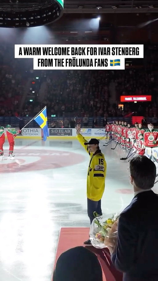 Welcome home, world champion @ivar.stenberg 🏆

📸: @frolunda_hc