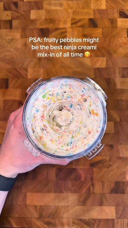 Want this recipe (and 170+ more)?

Comment “Link please” and follow me @fitnessproductfinder and I’ll send you the link to find it 🍦📩

211 calories 22g protein (for the entire pint, mix-ins/toppings included)

Fruity Pebbles Protein Ice Cream 😋🍦

Cxde FPF to save | @alphaprimebites @hormbles @fuulsnacks
•
•
•
•
#ninjacreami #proteinicecream #highprotein #healthy #fpf
