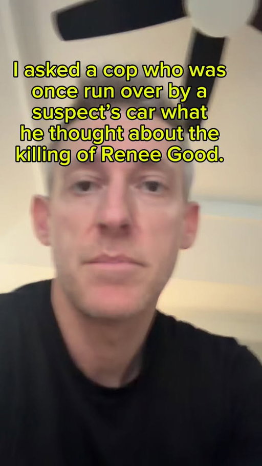 A friend of mine is a cop who was once run over by a suspect’s car. I texted him and asked him to tell me that story again and if he’d mind sharing what he thought about the killing of Renee Good. He gave me permission to share with you what he texted back.