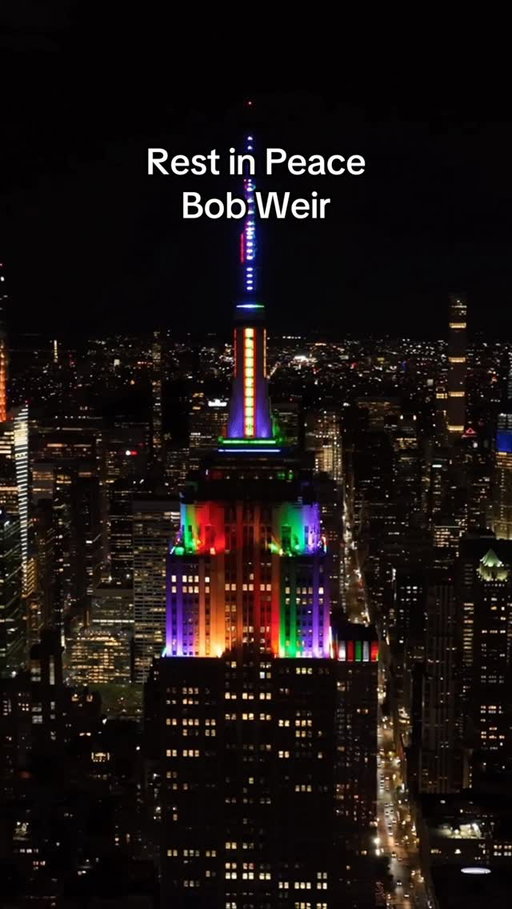 Tonight we will shine in tie-dye to honor the life and legacy of Bob Weir @GratefulDead