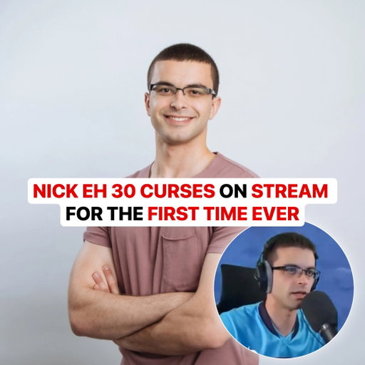 Nick Eh 30 gets defensive after accidentally cursing on stream 😭

#culture #nickeh30 #stream