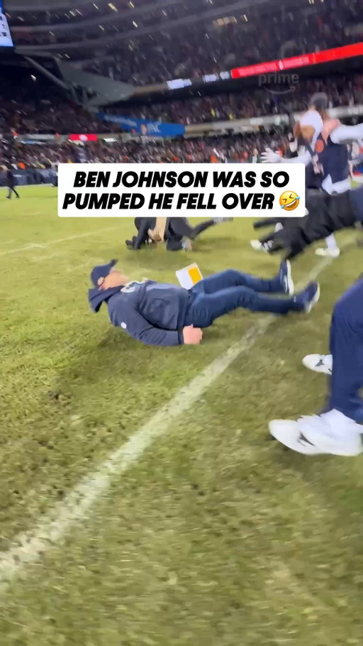 Ben Johnson's team was there to lift him back up 🧡🤣