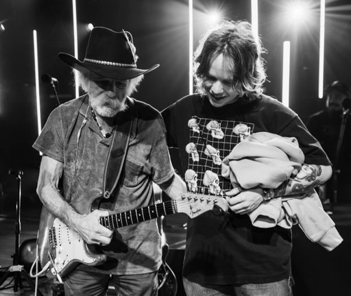 Today me and the fellers were deep into a recording session cutting a tune called ‘Wrestling An Angel’ when my wife told me our friend Bob Weir had made his journey from this earthly realm into the heavens. We are all completely devastated  but I also can’t help but feel like he is at total peace and more magical now than he ever was. I’ve never knew a person so in tune with the cosmos. Who was so mystical and smart and mysterious, alluring and radiant. He was a star wrangler .. a celestial skysage who traded fear for wonder. Now he is riding the northern lights and skipping barefoot between the constellations… We took a while to try to understand the news and then told some beautiful stories about our times with him.. but eventually we decided to pick ourselves up and got back to recording our music because that’s what he would have wanted us to do. As he said “There’s work to be done.” 

I’ll always cherish the memories I have of Bob .. of hanging out in his hotel room and him showing me his record collection and mobile recording rig. Sitting there listening to kind of blue in silence. Soaking in the frequencies. Of him busting into ‘when I paint my masterpiece’ at my wedding.. and in an instant he turned the place into a joyous musical celebration. It was the greatest gift anyone could have given us. 

He was always ready to “Kick up a fuss” He always had boundless time and knowledge to share with everyone and was truly one of the kindest people I’ve ever known. The world is a better place because of him. I’m extremely grateful to have crossed paths with him in this life. 

I am sending all of my love and prayers to his beautiful family and my heart breaks for them.. having just lost my mother recently I comprehend and sympathize with how hard it is to lose someone we hold so dear. 

Words are hard to find in these moments.. I just know that he has had such a profound impact on so many of us and we will all carry that onward into the horizon until we someday meet again. 

Heavens choir just gained a beautiful new voice. There is joy in knowing he is with some of his old friends again.. singing and laughing and playing beautiful songs.

Thank you Bob. ❤️