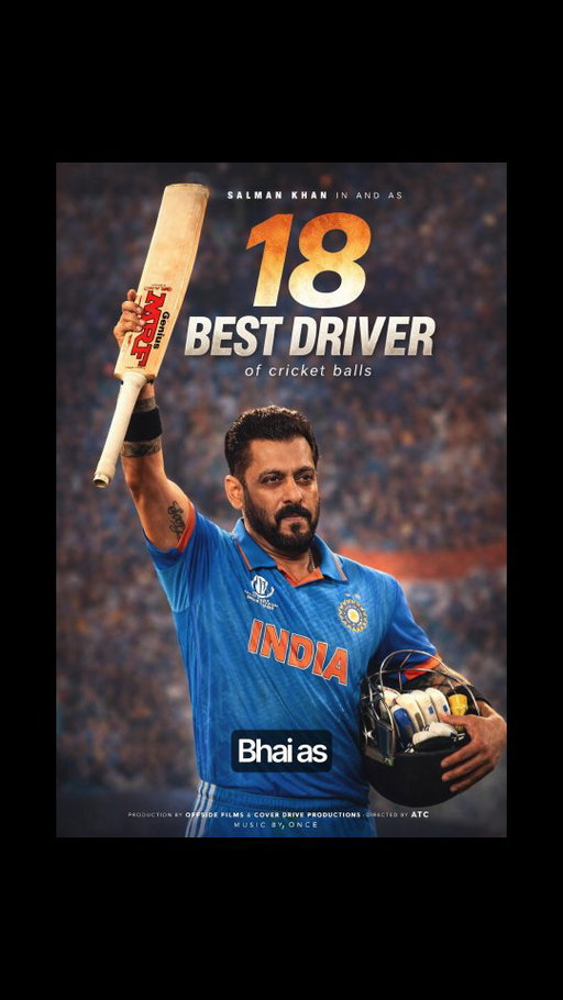What would be the name of Kohli's biopic if Bhai plays him?

#instafunny #cricketmemes #viratkohli #salmankhan