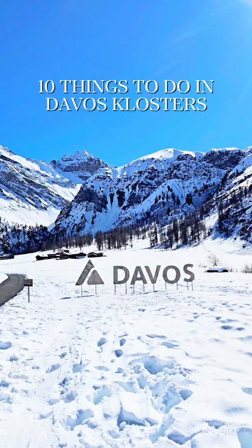 Discover the magic of Davos Klosters in the Swiss Alps! ⛰️✨ From epic slopes perfect for skiing and snowboarding to stunning summer hikes, this alpine paradise has it all 🎿 Comment GUIDE for our detailed guide and save this post for a future visit.

10 Things to Do in Davos Klosters ⛰️✨
1. 300 kilometres of slopes in 6 areas: Parsenn, Rinerhorn, Pischa, Jakobshorn, Madrisa and Schatzalp
2. Fuxägufer Restaurant at Jakobshorn 🍽️3. Schatzalp (Magic Mountain) 🏔️
4. Madrisa-Hof Restaurant in Madrisa ☕
5. Sertig Valley 🌲
6. Wiesen Viaduct (Davos-Filisur Railway) 🚂
7. Wynegg Restaurant in Klosters-Serneus 🧀
8. Wintersport-Museum in Davos 🎿
9. Vereina Stübli in Klosters-Serneus 🍷
10. Kirchner Museum in Davos 🎨
Which of these attractions would you visit first? 
#DavosKlosters #SwissAlps #myswitzerland #inlovewithswitzerland Switzerland Travel @davosklosters