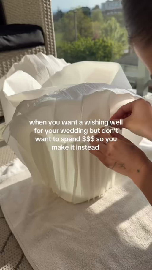 When Pinterest prices say no but DIY says yes 😂

I convinced myself while wedding planning I could DIY any project. This was a fun way to get creative and save money! 

We made our own wedding wishing well and I’m obsessed with how it turned out. Luckily my MOH @itsashleyboston is also an artist  and helped this come together 👏

Comment if you want a tutorial 👀
#weddingtok #weddingdecor #diywedding