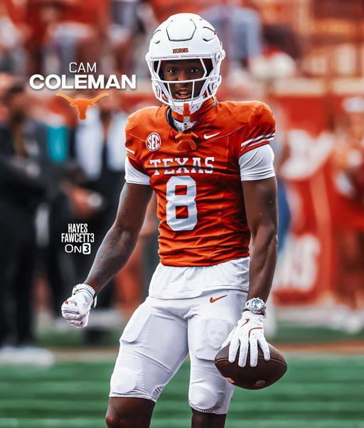 BREAKING: Auburn star transfer WR Cam Coleman has Committed to Texas, source tells @On3

He’s the No. 1 WR in the On3 Portal Rankings