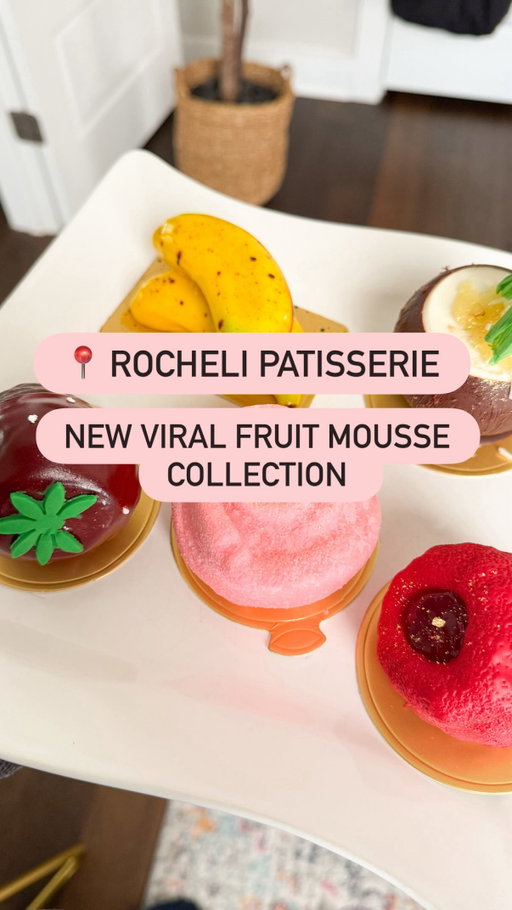 VIRAL FRUIT MOUSSES are back for winter with new flavors and 5 are available now! 🍓🍍🍌🥥

@rocheli_patisserie released a new collection of mousses and they are all incredible! I did a taste test, #asmr style, so watch the video (my longest yet sorry but I had to capture my honest reactions for you)!

No preorder necessary. Just go in during business hours (earlier the better because they sell out) and choose from:
🍓 Chocolate Covered Strawberry
🍌 Banana Praline Brown Butter
🌹 Rose raspberry lychee
🍍 Coconut Pineapple & Madagascar Vanilla
❤️ Raspberry
They’re $14.99 each!

They gifted these to me but I’ve purchased the previous mousses and all of the high teas I’ve gone to in the past. They are my faveoite patisserie in town!
-
-
-
#austintx #atxfoodie #atxeats #austineats
Viral fruit mousse, Austin TX, best desserts, ASMR