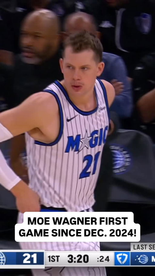 Checking in for his first game since Dec. 2024, @moritz_weasley gets a standing ovation from the @orlandomagic fans! 👏 NOP/MIL • NBA League Pass