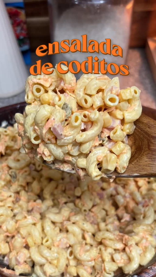 Carne asada season is approaching and this Ensalada de coditos is a must feel free to add celery or cucumber to this recipe, I ran out.

#ensaladadecoditos #macaronisalad #mexicanrecipes #easyrecipes #reels
