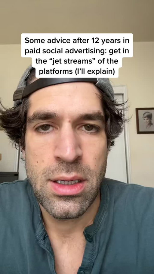 Some advice after 12 years in paid social #advertising: get in the “jet streams” of the platforms #socialmediamarketing #facebooktips #digitalmarketing