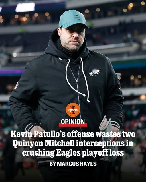 The Eagles' last, failed drive was a microcosm of the season, argues columnist Marcus Hayes.

"After 18 games of ineptness as the Eagles’ offensive coordinator, Patullo will bear the blame for the lost season of 2025," Hayes writes.

Read the full column at the link in @phillyinqsports' bio.

📝 by @inkstainedretch / Staff
📸 by Yong Kim and @maialetti / Staff