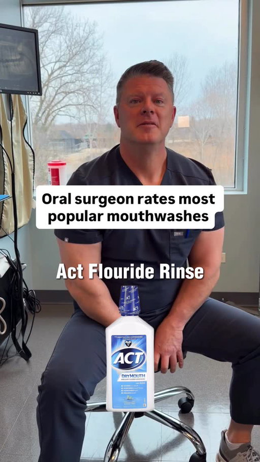 Oral surgeon rates most popular mouthwashes 1-10. Opinions of my own, not intended for medical advice. #reels #oralsurgeon #oralhealth