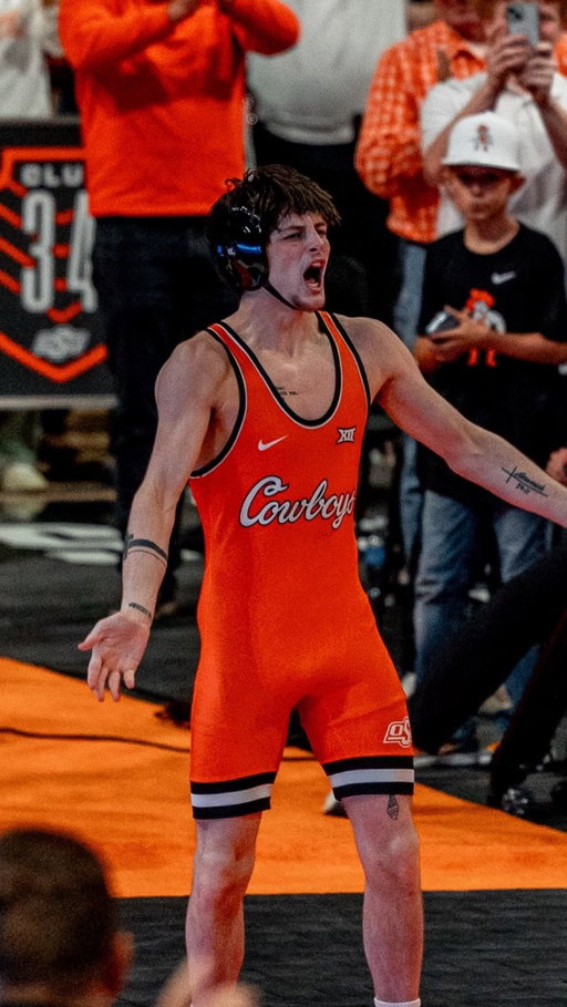 🚨JAX FORREST DEBUTS WITH A PIN IN UNDER A MINUTE🚨 

#Big12WRES | @cowboywrestling