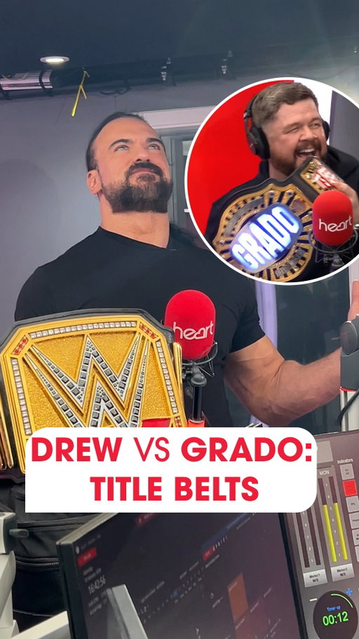 Scotland’s own @dmcintyrewwe bringing the WWE championship belt to Heart Scotland in an exclusive interview ❤️🏆

Grado bringing the vibes✨

Catch up on @globalplayer now🎧

#drewmcintyre #wwe #glasgow