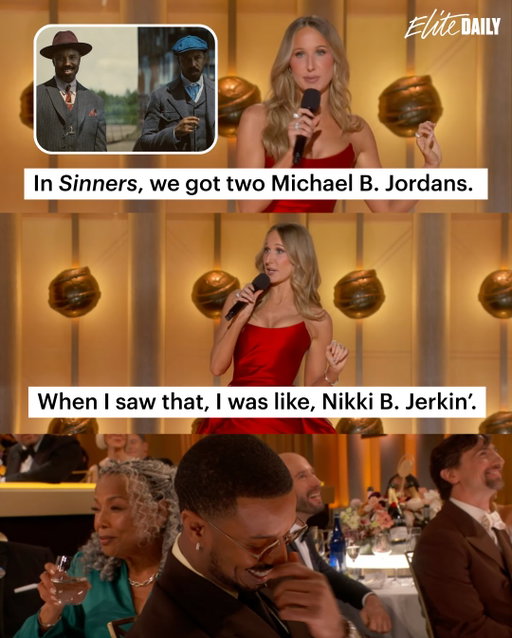 I’m gonna need Nikki Glaser to host every event, like, *ever* from now on. 😭👏

Photos: #GoldenGlobes / CBS #NikkiGlaser / #Sinners #MichaelBJordan