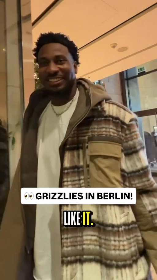 @memgrizz made it to Berlin! 🇩🇪🙌 The 2026 NBA Berlin Game tips off this Thursday at 2:00pm/et on Prime