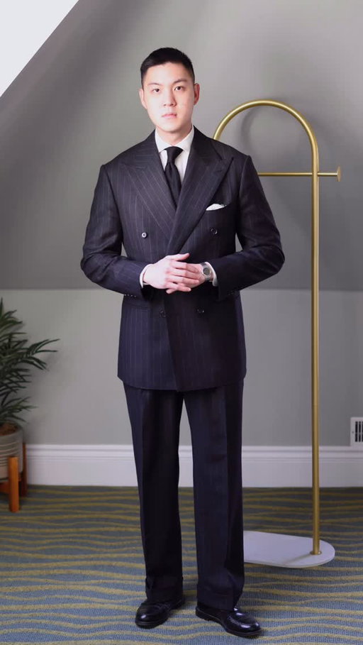 From moodboard to my wardrobe: I have been wanting to commission a chalkstripe flannel double breasted suit for awhile now and I finally had the opportunity to make one with @collaro_co.

I have made a few suits with them at this point so the fit is almost perfect. I opted for an increase gorge height on the lapels and went back to a 10” opening trouser for this one (I felt that the previous 11” were just too wide and unflattering).

What do you think of this charcoal chalkstripe flannel suit? 

#Menswear #Suit #Flannel #Stripe