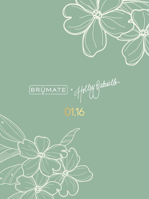 Sprinkled with petals & kissed with gold ✨ A new BrüMate x @holleygabrielle collab is blooming on 01.16 🌼🌱