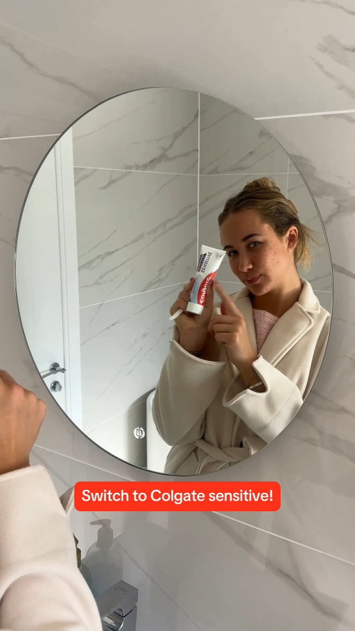 Sensitive teeth are a no from me! 🦷 

#Colgate #SensitiveTeeth