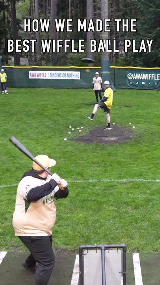 Took 4️⃣ Hours to Edit😭 #dingersornothing #wiffleball #baseball