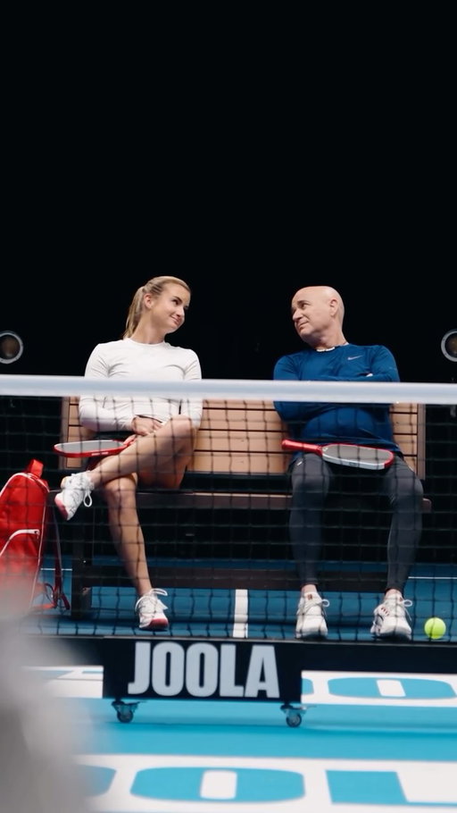 A little competition, a lot of good energy 🤣🧂Welcome to Team Agassi, @katetfahey 🫶