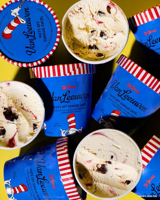 A VERY GOOD HAT TRICK

The Cat in the Hat heard you like choices. So he popped in. Then he made three.

Swirly Whirly Blue Thing - Blue sweet cream ice cream. Blueberry swirls. Chunks of honey cornbread. 

Double Trouble Berry Thing - Mixed strawberry and white chocolate ice creams. Chocolate chips. 

Hats Off Sundae Swirl - Vanilla ice cream. Folded fudgy chocolate brownies. Swirls of raspberry ribbons. 

These flavors are exclusive at @krogerco for a limited time. So maybe stock up like a responsible grown up.

IF IT MAKES YOU HAPPY. THEN IT’S GOOD FOR YOU.