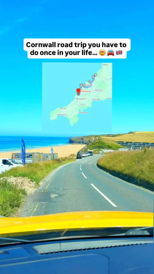 SAVE for your summer ‘26 adventures! 🚘 🌞 🏄‍♀️ 

Visiting Cornwall? This epic itinerary is perfect for a 5-7 day road trip exploring some of the best locations along the north coast 🚗 

P.S Comment ‘BEACH’ & I’ll DM you our Cornwall Pocket Guide 🗺️ 

Follow @cjexplores for more Cornwall travel inspo ✨ 

Cornwall | Cornwall UK | Cornwall road trip | Cornwall beaches | Cornwall itinerary #cornwall #cornwalluk #lovecornwall #traveluk #uktravel