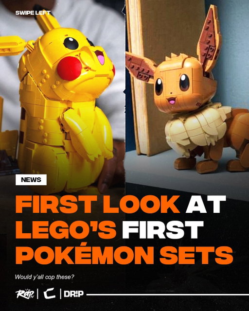 #LEGO has revealed their first-ever Pokémon sets releasing next month‼️🔥

The new sets include Pikachu ($200), Evee ($60) and a set containing Venusaur, Charizard and Blastoise ($650 - will also receive a LEGO Kanto Region Badge with pre-orders of this set while supplies last).

The LEGO website says all three sets will ship from February 27, 2026. Are y’all buying any of these⁉️