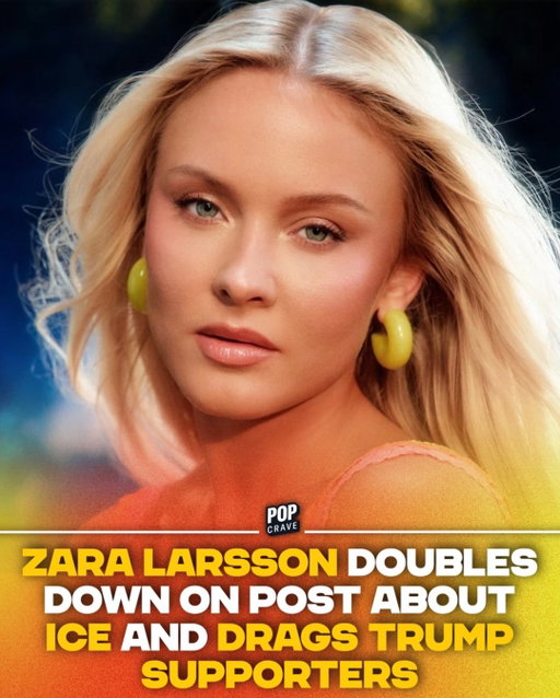 #ZaraLarsson has followed up further after receiving backlash over her Stories condemning ICE.

The star originally shared a post that ended with “I f**king hate ICE,” to which she received messages from people laccusing her of supporting criminals.

She first responded by discussing the criminalization of drugs and explaining that many people have criminal records over recreational drug use:

“Idk about yall but I’d rather have someone smoking crack on my couch than a f**king ICE agent ewwwwwwwww. They’re criminals too. Killing, kidnapping, violent, hateful ones.”

The next day, she took to her Stories once more:

“Tr*mp supporters are suuuuper upset with me saying I love criminals when referring to my boyfriend and the silliness of him even technically being that for smoking a joint according to Swedish law lol. But... they voted for one... with 34 felonies... to become... the president?”